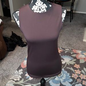 Express Brown Sleeveless Top